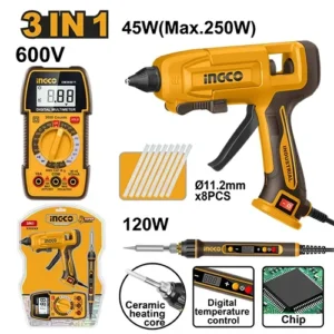 Pistolet à souder électrique et marteau avec multimètre 250W INGCO CTCK250716