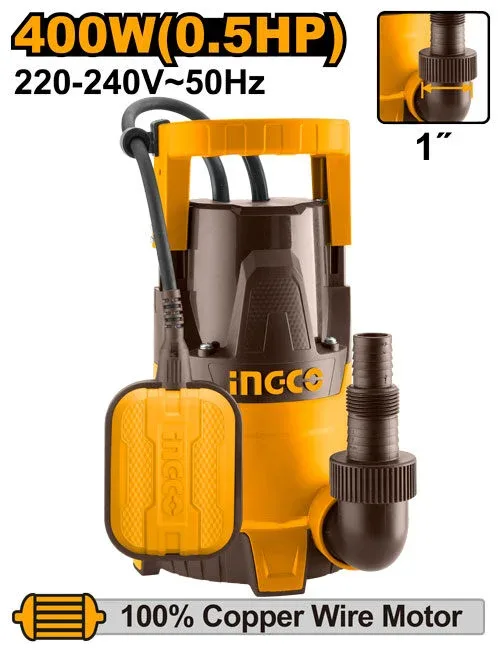Pompe de drainage 400W INGCO SPC4008