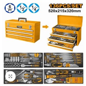CAISSE A OUTILS INGCO 136 pièces HTCS261368