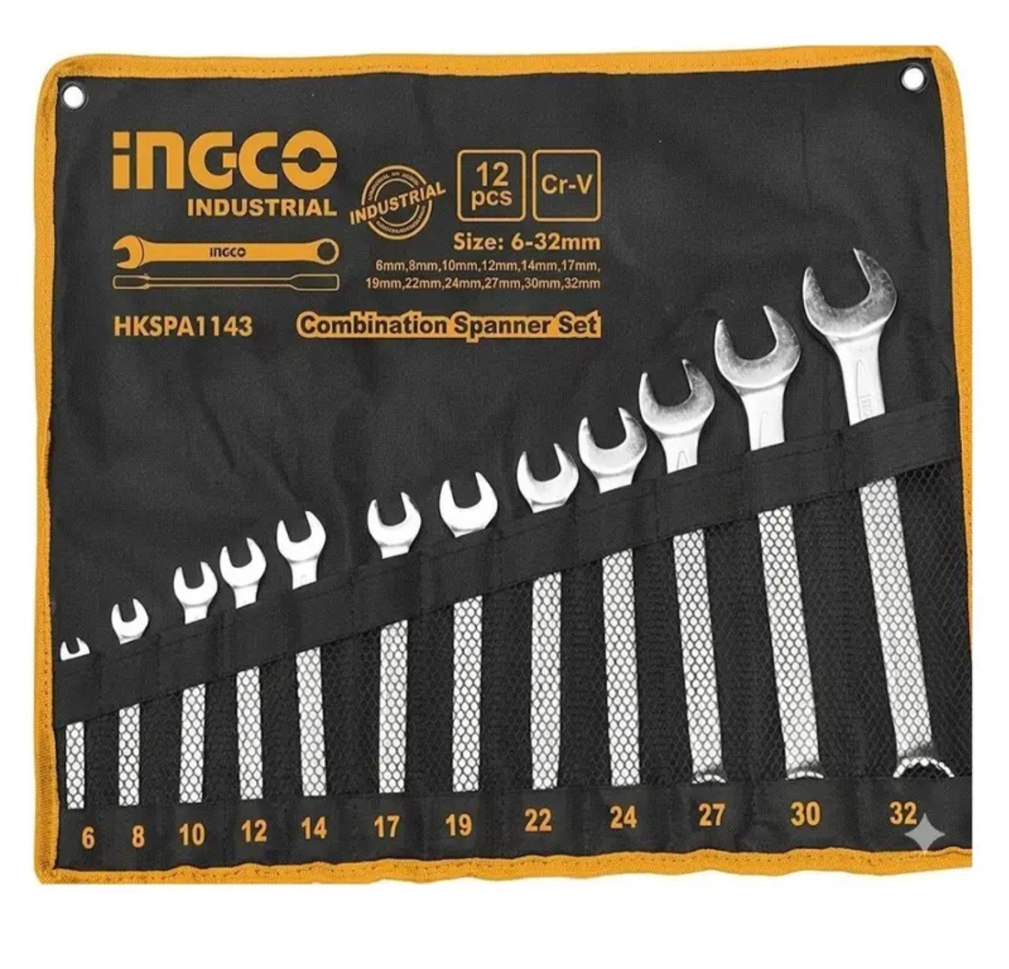 JEU DE 12 CLES MIXTES 6-32 MM HKSPA1143 INGCO