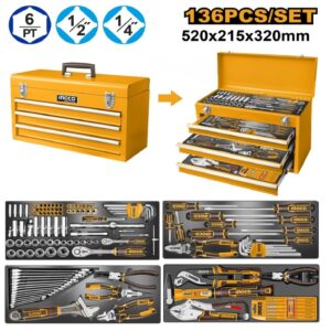 Servante d’outils 136 pièces INGCO HTCS261368
